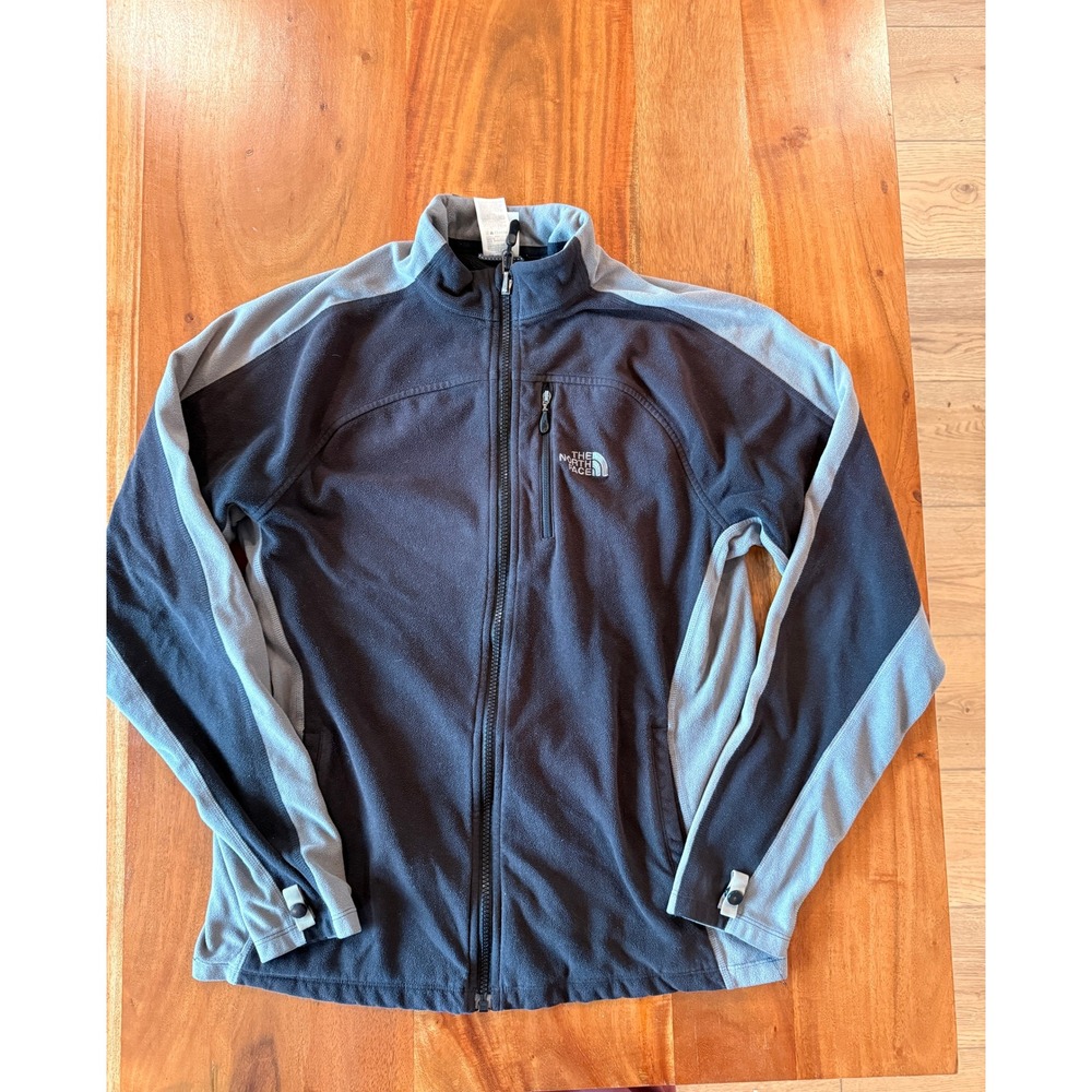 The North Face Men's Black/Gray Fleece‎ Full Zip Size S
